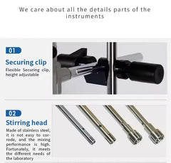 High Speed Lab Disperser Mixer High Shear Homogenizer Emulsifier - aibasetek