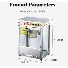 Popcorn Maker Machine Stainless Steel - aibasetek