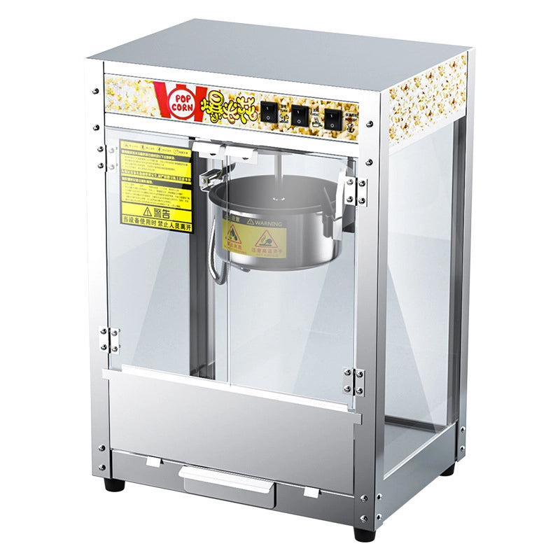 Popcorn Maker Machine Stainless Steel - aibasetek