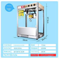 Popcorn Maker Machine Stainless Steel