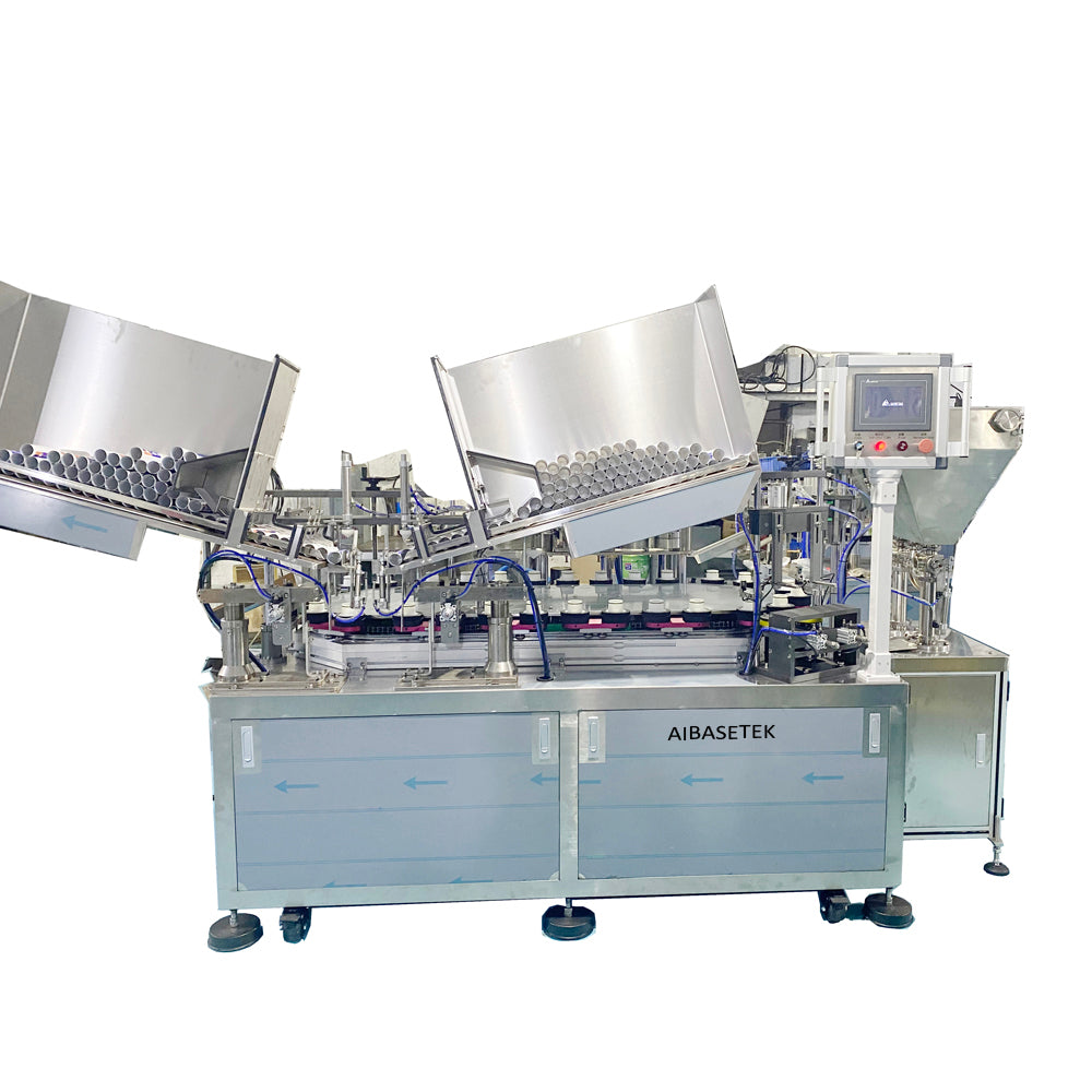 Full automatic Double plastic aluminum soft tube filling and sealing machine - aibasetek