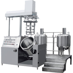 Cosmetic cream vacuum homogenizer mixer body lotion making machine - aibasetek