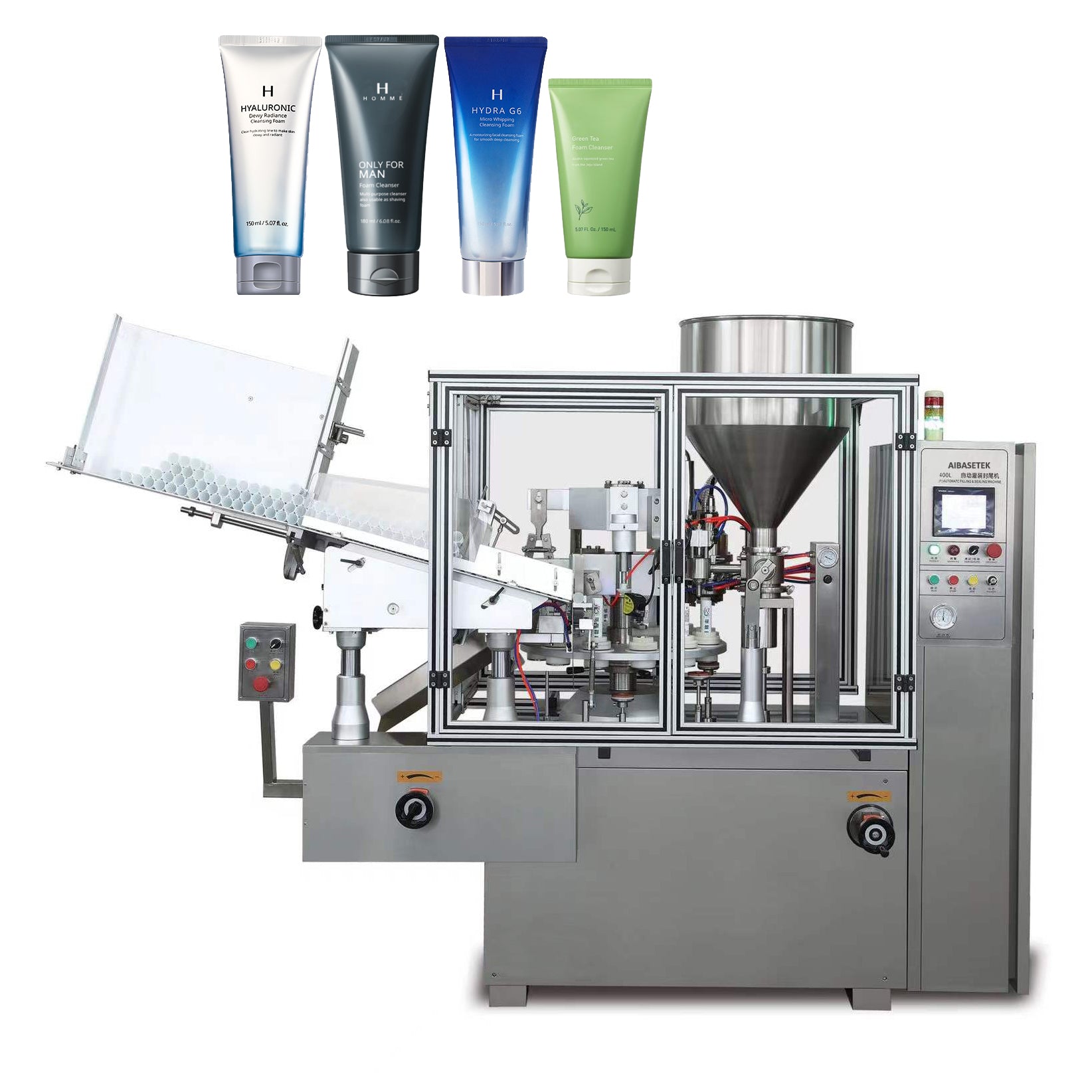 Automatic tube filling and sealing machine Filling equipment - aibasetek